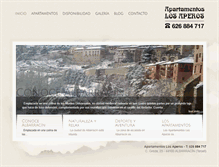 Tablet Screenshot of apartamentoslosaperos.com